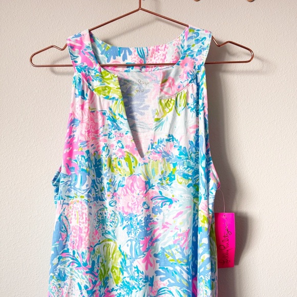 Lilly Pulitzer Women's Ross Shift Dress in Multi Fished My Wish - Picture 3 of 12